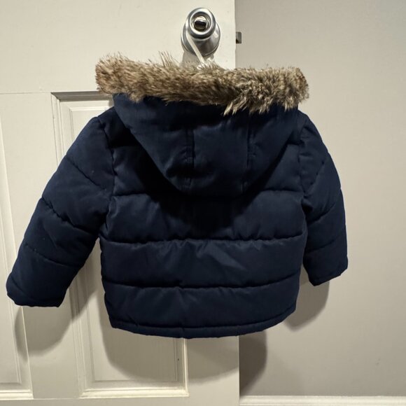 Janie and Jack: Navy Puffer Jacket (2T) - Picture 2 of 3